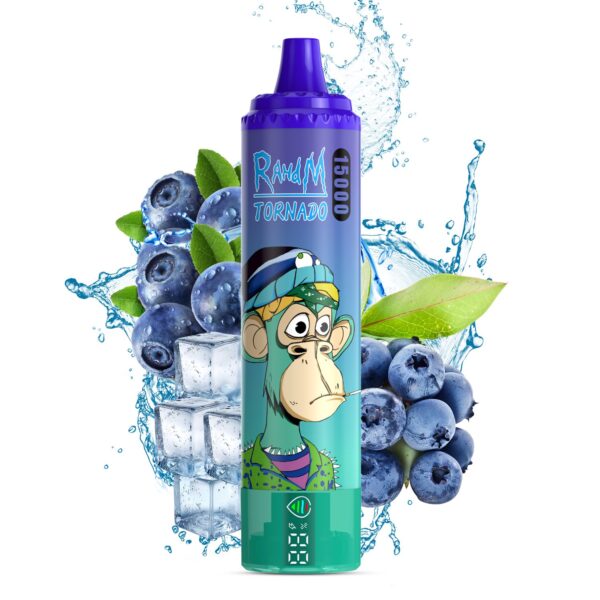 Fumot-RandM-Tornado-15000-BLUEBERRY-ON-ICE Fumot RandM Tornado 15000 – Einweg Vape mit 25ml, 850mAh & 60+ Geschmacksrichtungen