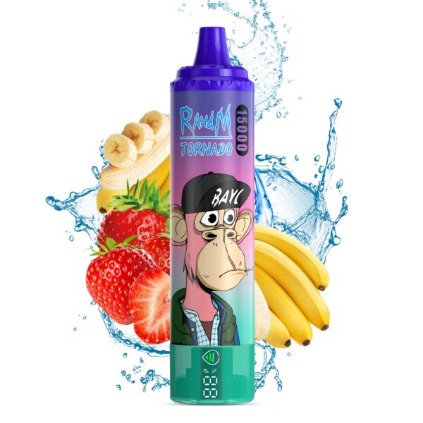 Fumot-RandM-Tornado-15000-STRAWBERRY-BANANA Fumot RandM Tornado 15000 – Einweg Vape mit 25ml, 850mAh & 60+ Geschmacksrichtungen