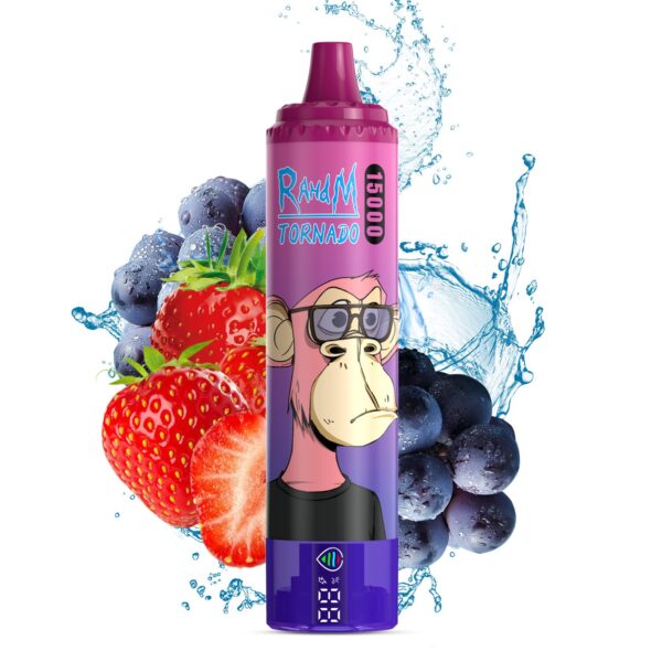 Fumot-RandM-Tornado-15000-STRAWBERRY-GRAPE Fumot RandM Tornado 15000 – Einweg Vape mit 25ml, 850mAh & 60+ Geschmacksrichtungen